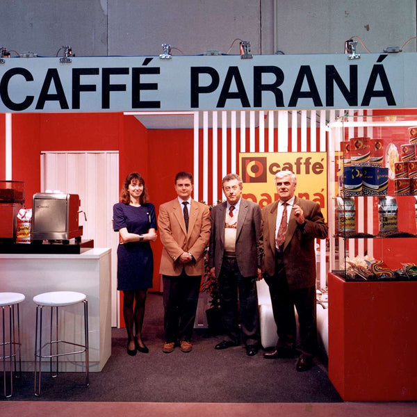 Fiera cibus 1991 con il fondatore Ruggero Giannelli il secondo da destra